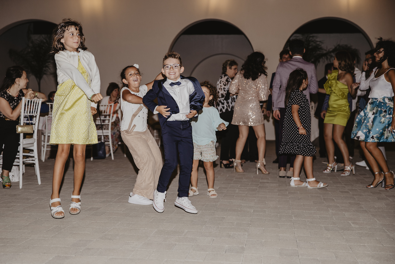 wedding day giovanna e rocco, festa ballo bambini