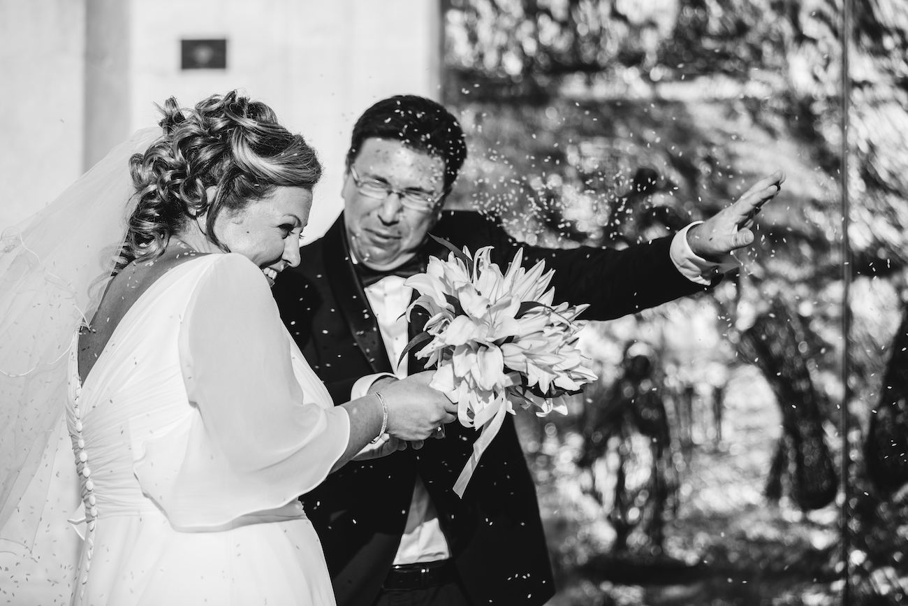 wedding day giovanna e rocco, lancio riso
