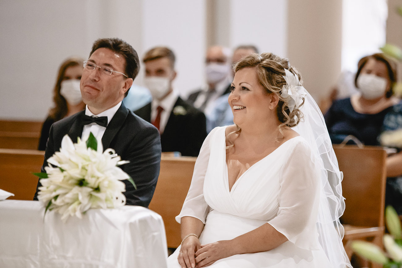 wedding day giovanna e rocco, risate sposi