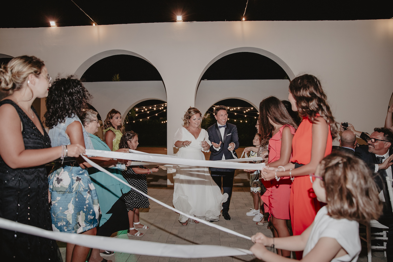 wedding day giovanna e rocco, taglio nastro