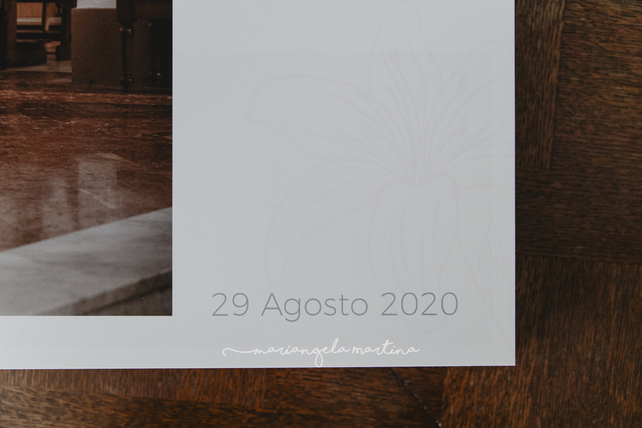 impaginato album di nozze