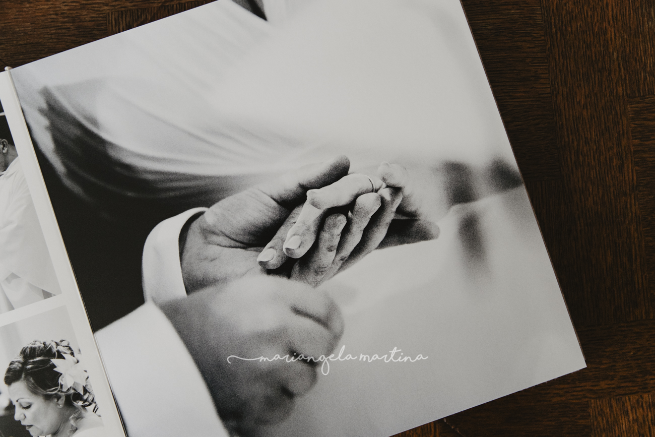 impaginato album di nozze