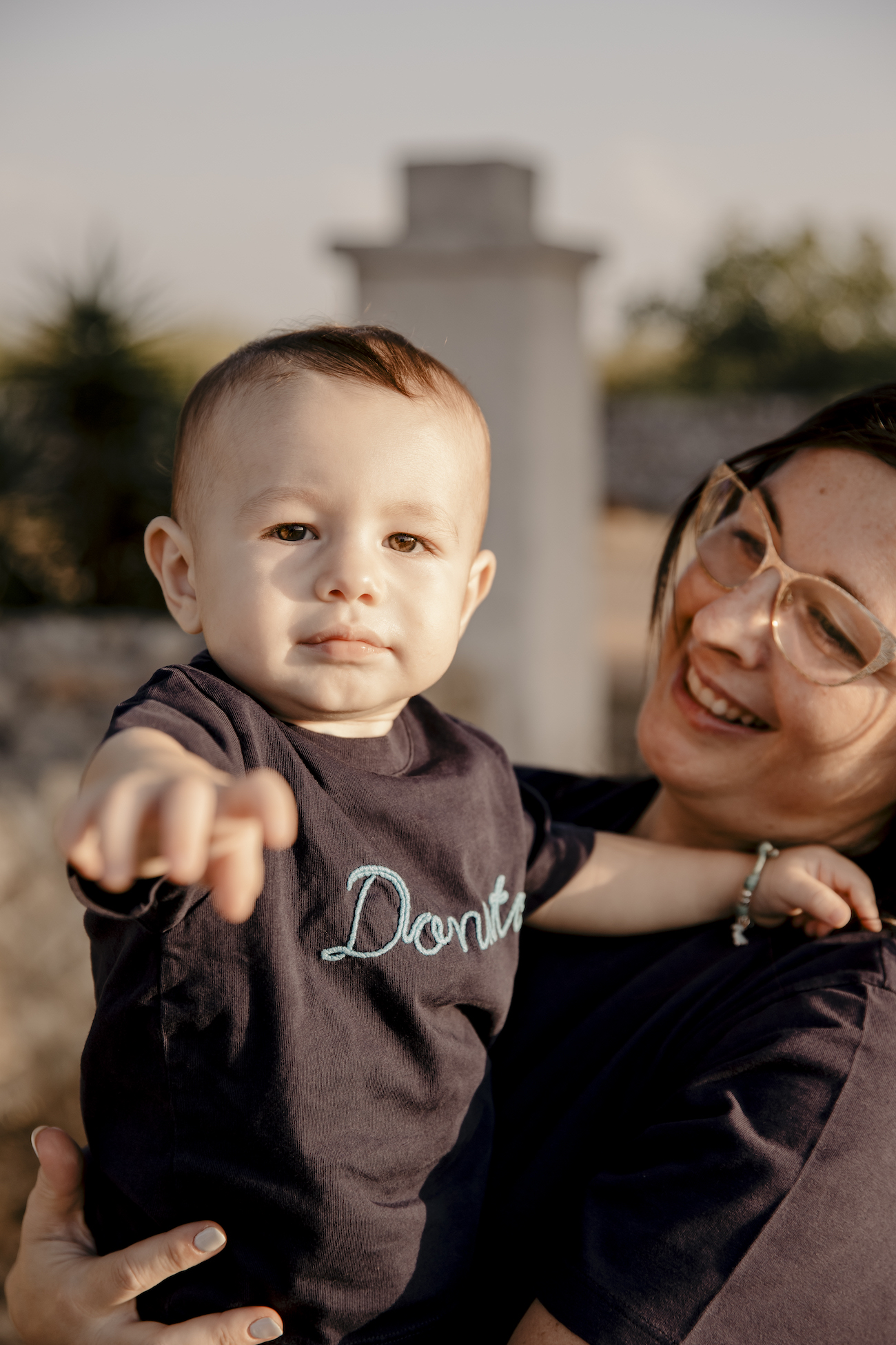 mamma con il suo piccolo donato