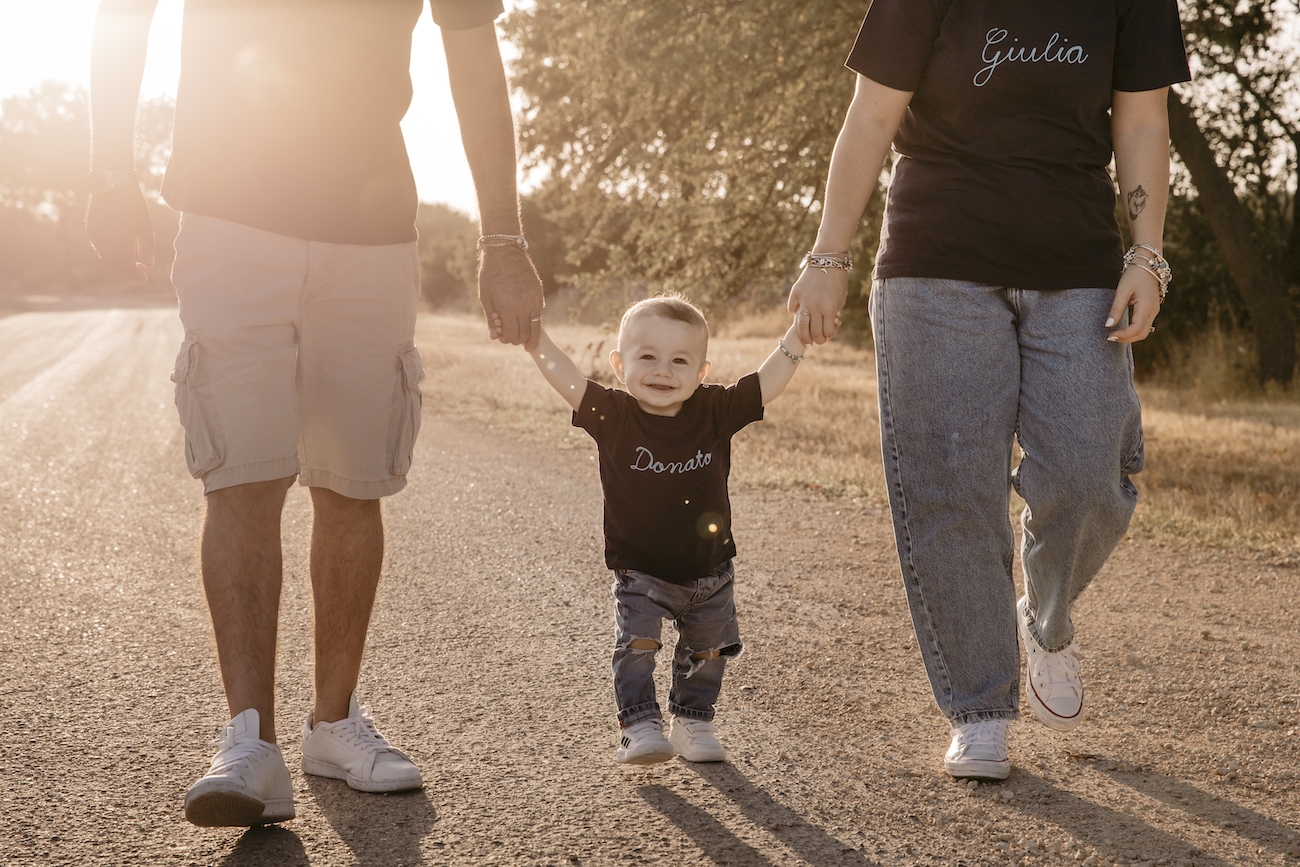 fotografie di famiglia tramonto