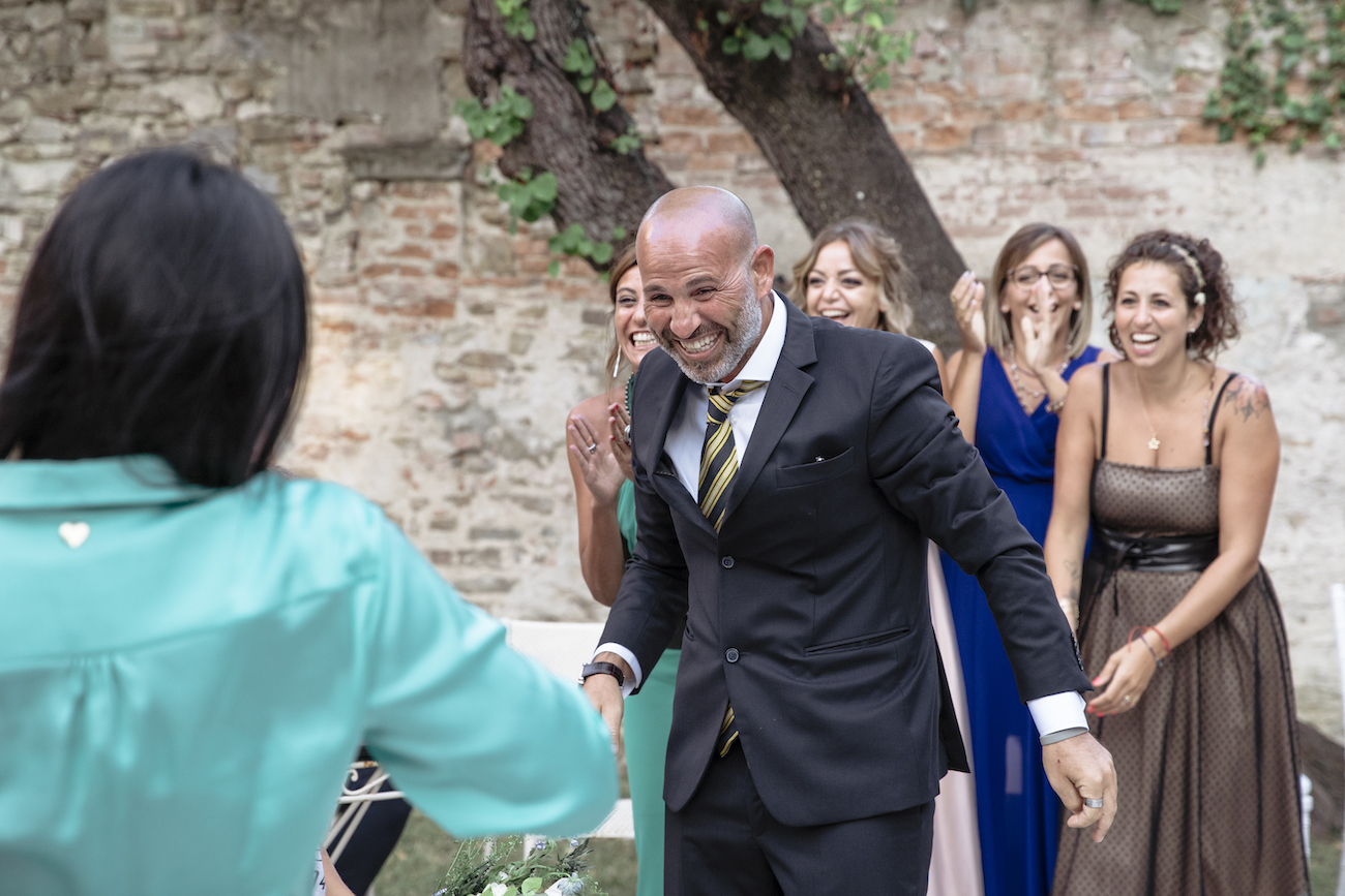lancio del bouquet